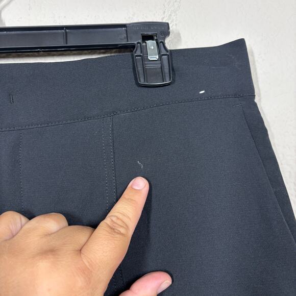 Mondetta 10 High Rise Comfort Stretch Dress Pants Black Ankle Length Pockets - Picture 6 of 8